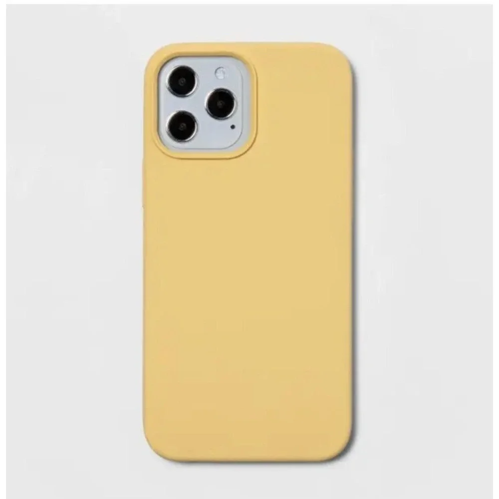 Heyday Apple iPhone 12 Pro Max/13 Pro Max Mist Yellow Silicone Phone Case A140